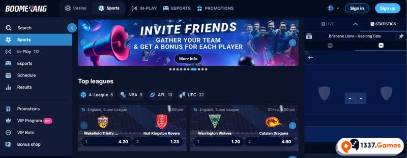 Boomerangbet.io new Australian Bookmaker