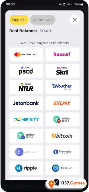 Deposit at top betting casino app