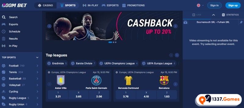 Boom-bet Screenshot