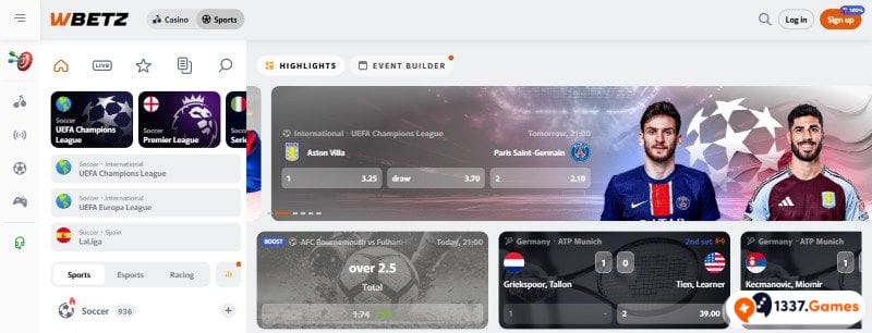 Wbetz Screenshot