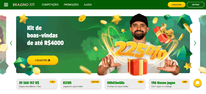 Brazino Top site de cassino do Brasil