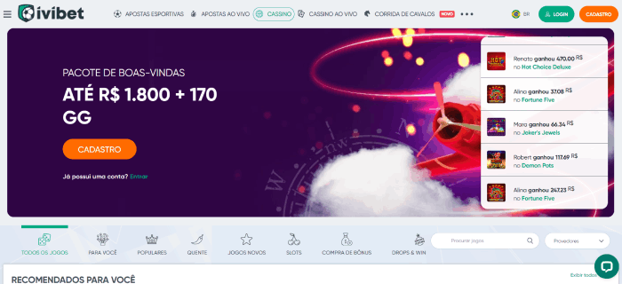 IviBet: Casino online do Brasil