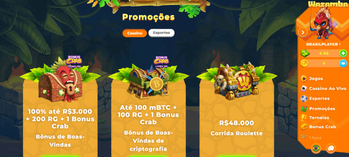 Bónus nos sites de casino