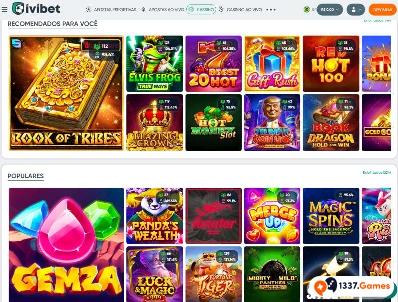 Ivibet Cassino Brasil dinheiro real Jogos