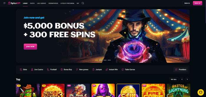 SpinsUP: Top InstaDebit casino in Canada