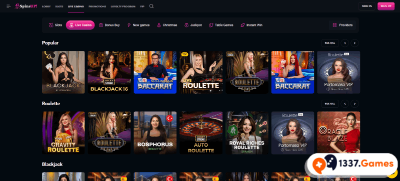 Live dealer online casino in Canada