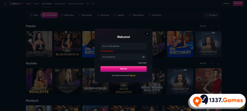Login into fast payout casino