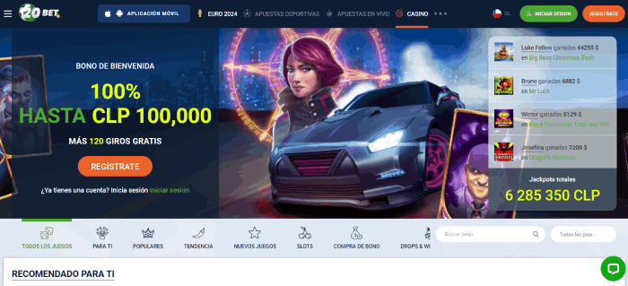20Bet: Casino Online Chileno Recomendado
