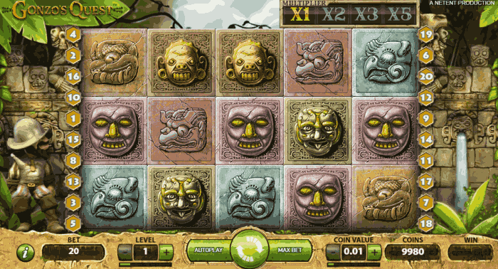 juego Gonzo's Quest de casino