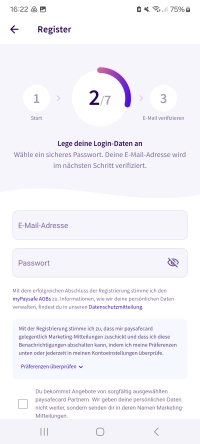 mypaysafecard Registrierung