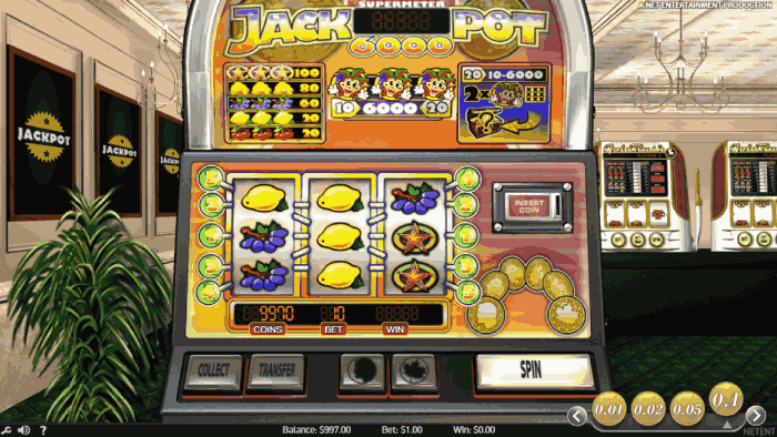 Jackpot 6000 im Online Casino mit hoher Gewinnchance