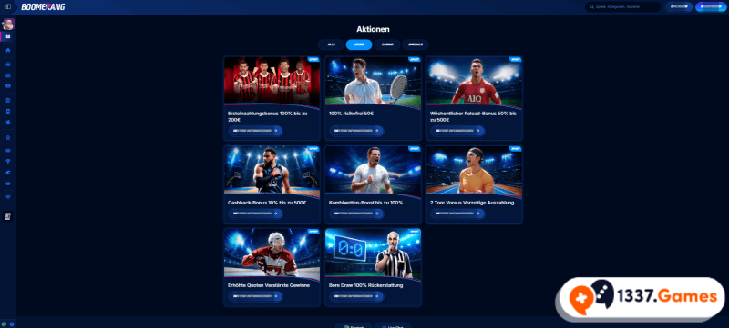 BoomerangBet Sportwetten Bonusangebote