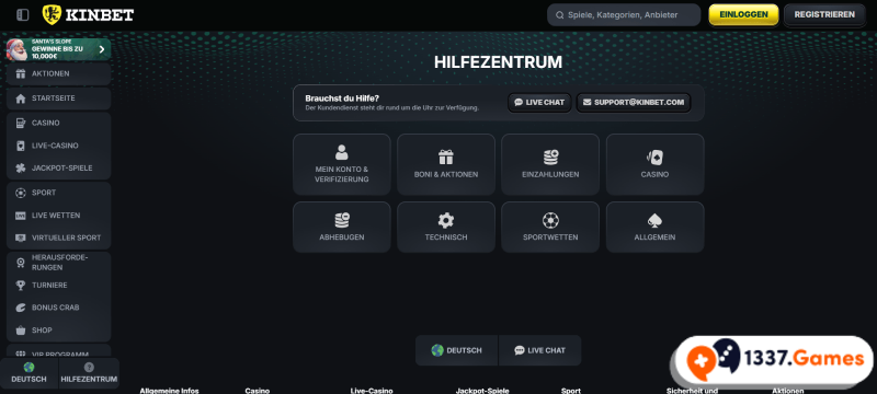 Casino Kundensupport in der Prüfung
