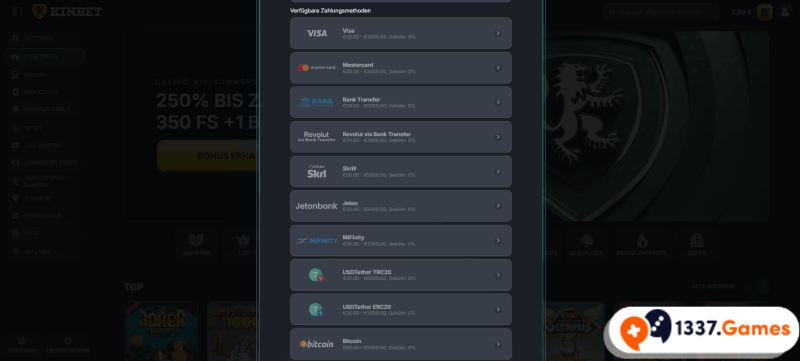 Auszahlung im Online Krypto Casino