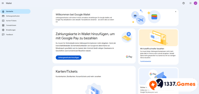 Google Pay Account einrichten
