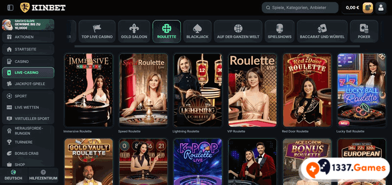 Roulette spielen im Online Casino