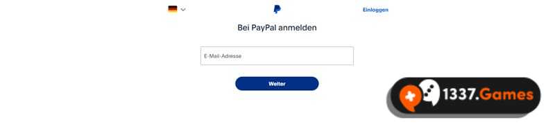 paypal email-adresse angeben