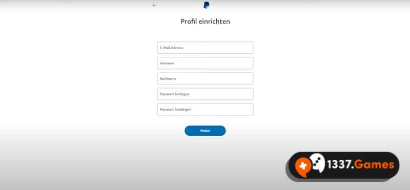 Paypal Konto einrichten