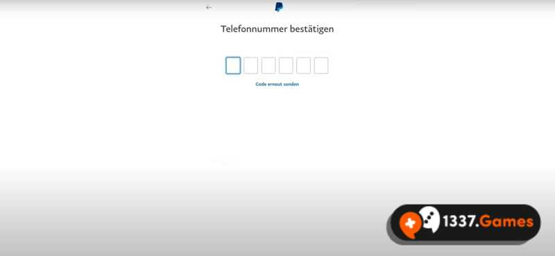 telefonnummer bestätigung bei paypal registrierung
