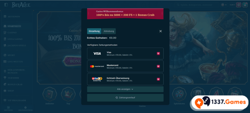 Paysafecard als Einzahlungsmethode in einem nicht lizenzierten Casino