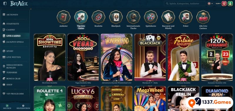 Live Casino BetAlice