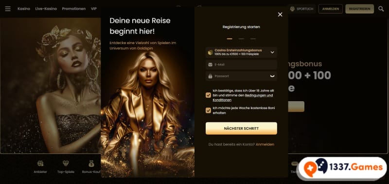 Registrierung im Casino ohne Pause