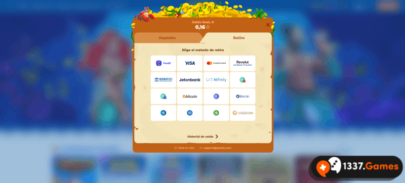 retirada sin límite en sitio de casino