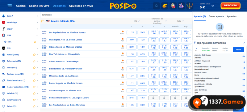 Apuesta a la NBA en una casa de apuestas española