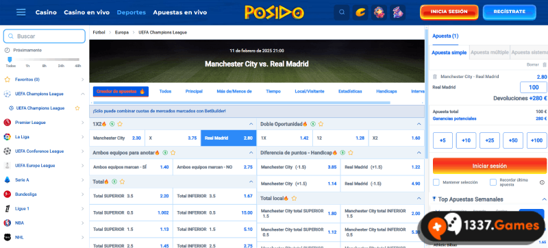una apuesta en una casa de apuestas deportivas