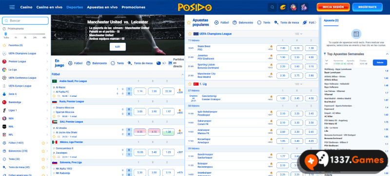 seleccione un deporte en la casa de apuestas