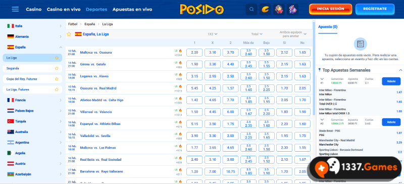 liga de fútbol en las casas de apuestas