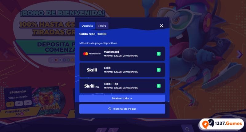 MrPacho nuevo casino ES deposito