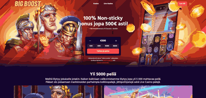 Big Boost paras nettikasino Suomessa
