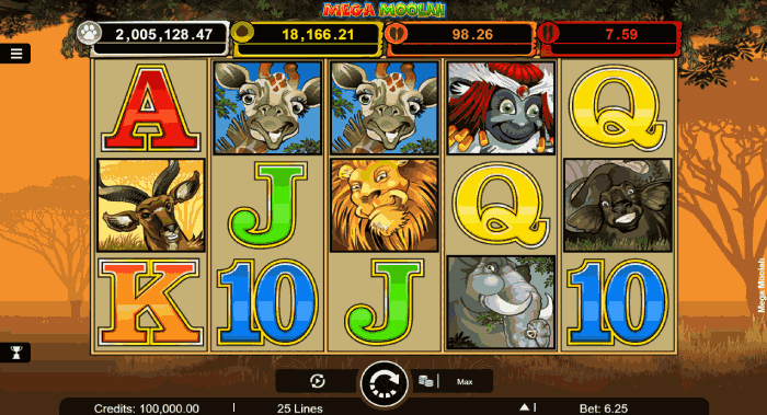 Mega Moolah pelaaminen online-kasinoissa