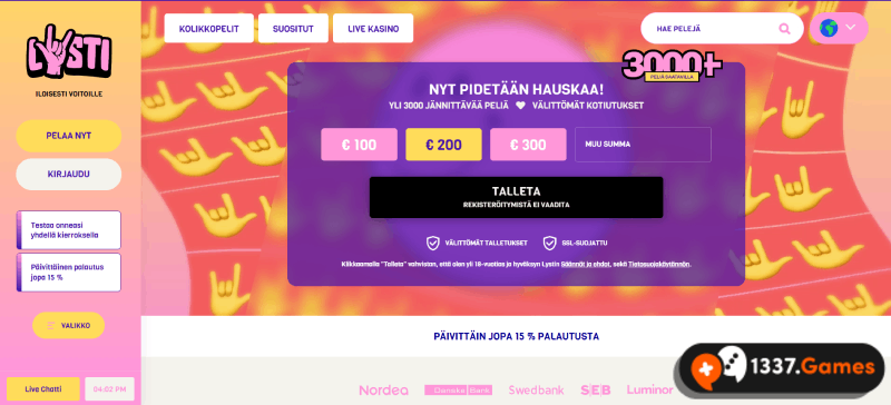Valitse luotettava online-kasino Finland