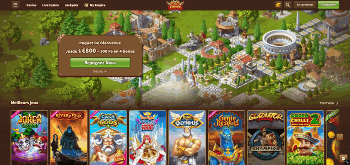Le casino bonus MyEmpire N°1