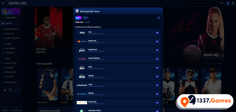 Déposer dans un casino online avec des bonus