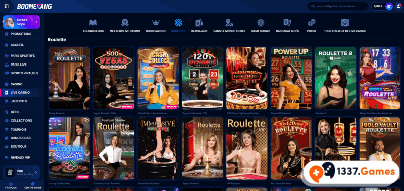 Jouer à la roulette en ligne sur sites de casino.