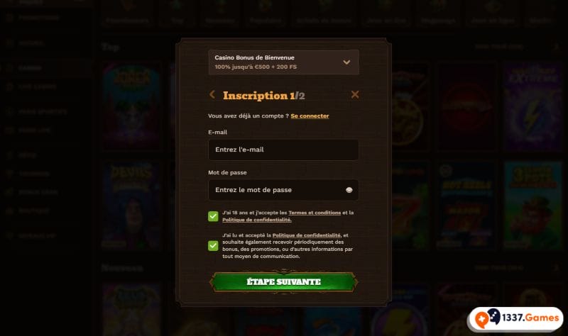 FatPirate casino en ligne FR inscription