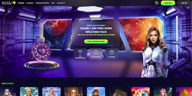 Space Fortuna: Άμεσες Πληρωμές και Υψηλό RTP Καζίνο