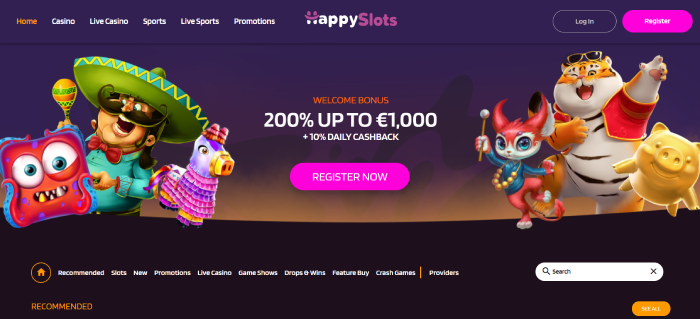 HappySlots New online casino in Ireland
