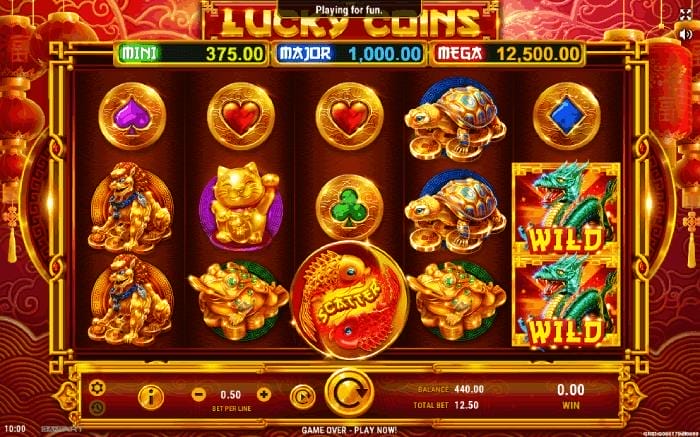 Lucky Coins: Slot fortunata con alti payout.