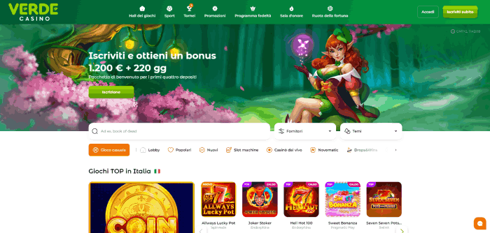 Il casinò Bitcoin più votato Verde