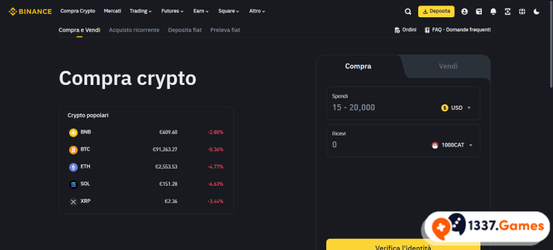 Deposita in modo anonimo nel tuo wallet crypto