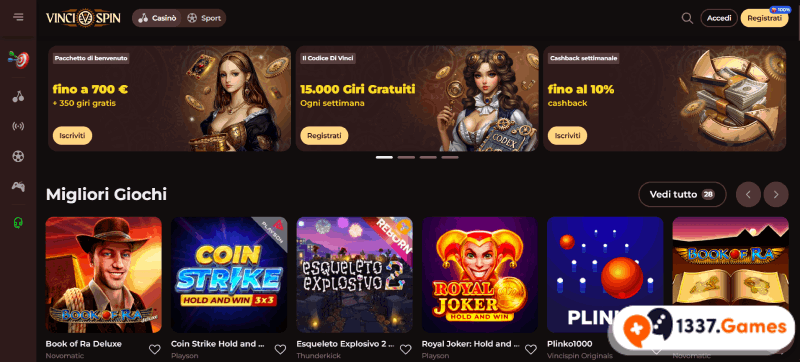 VinciSpin Screenshot
