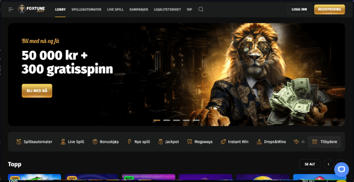 Beste norske online casino fortune play