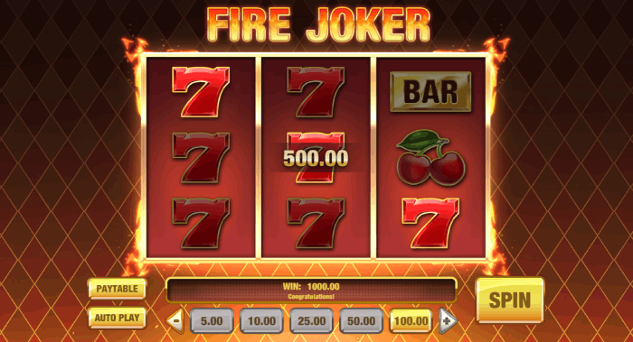 Fire Joker nos casinos