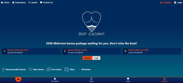 BOF Casino bÀsta casino med snabba uttag