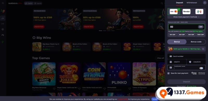 Deposit at real money in an offshore casino
