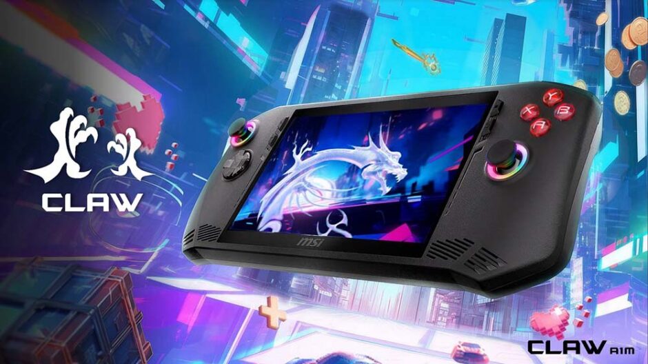 Eerste exemplaren van de MSI Claw PC gaming handheld worden nu verscheept